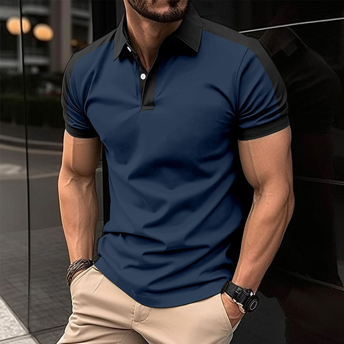 Men's Short Sleeve Summer Casual Polo Shirts