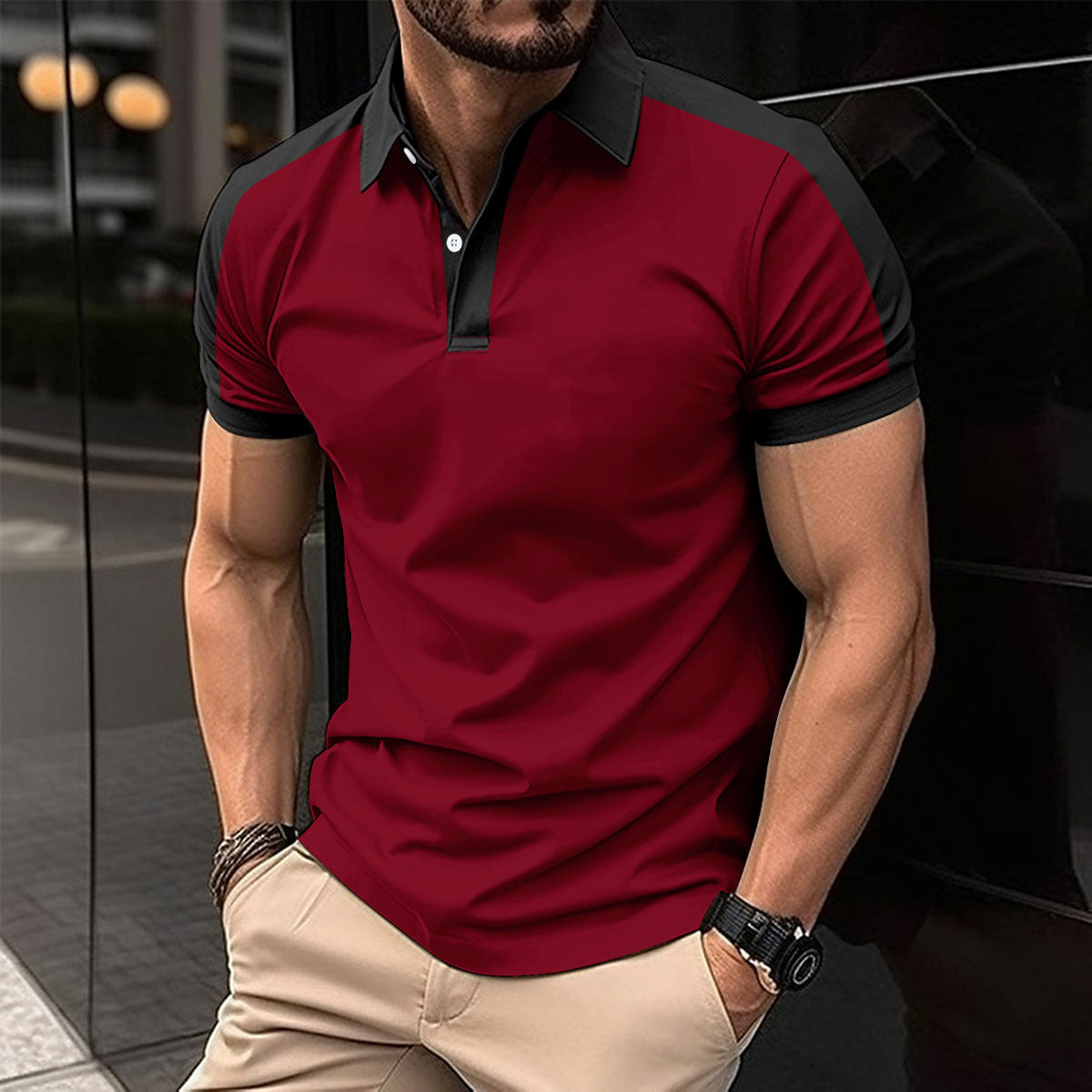 Men's Short Sleeve Summer Casual Polo Shirts