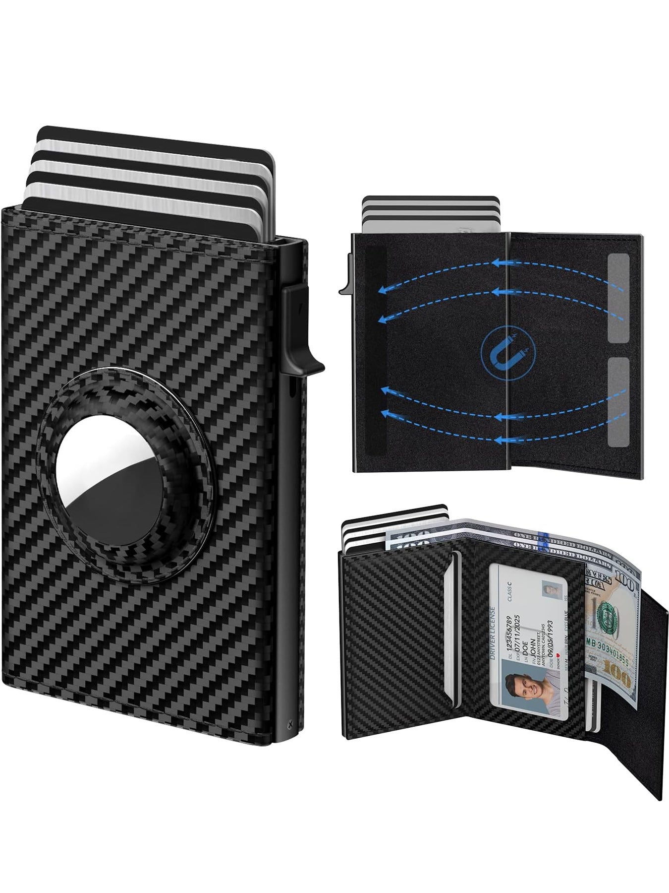 Men's Ultra-Thin Smart Wallet with Card Clamp