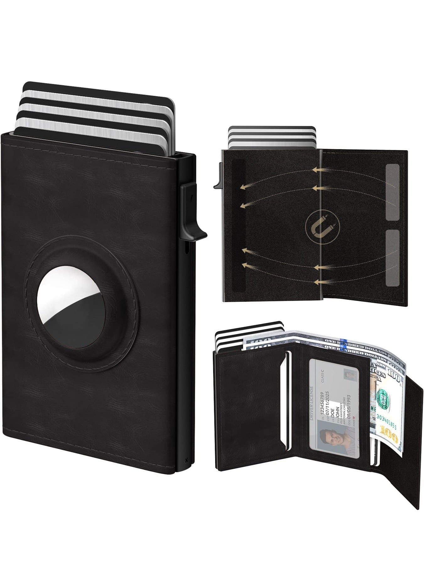 Men's Ultra-Thin Smart Wallet with Card Clamp