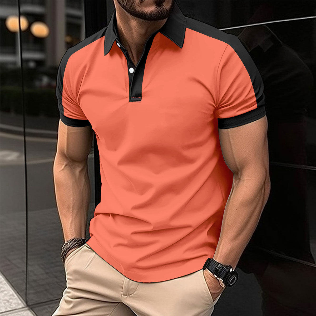 Men's Short Sleeve Summer Casual Polo Shirts
