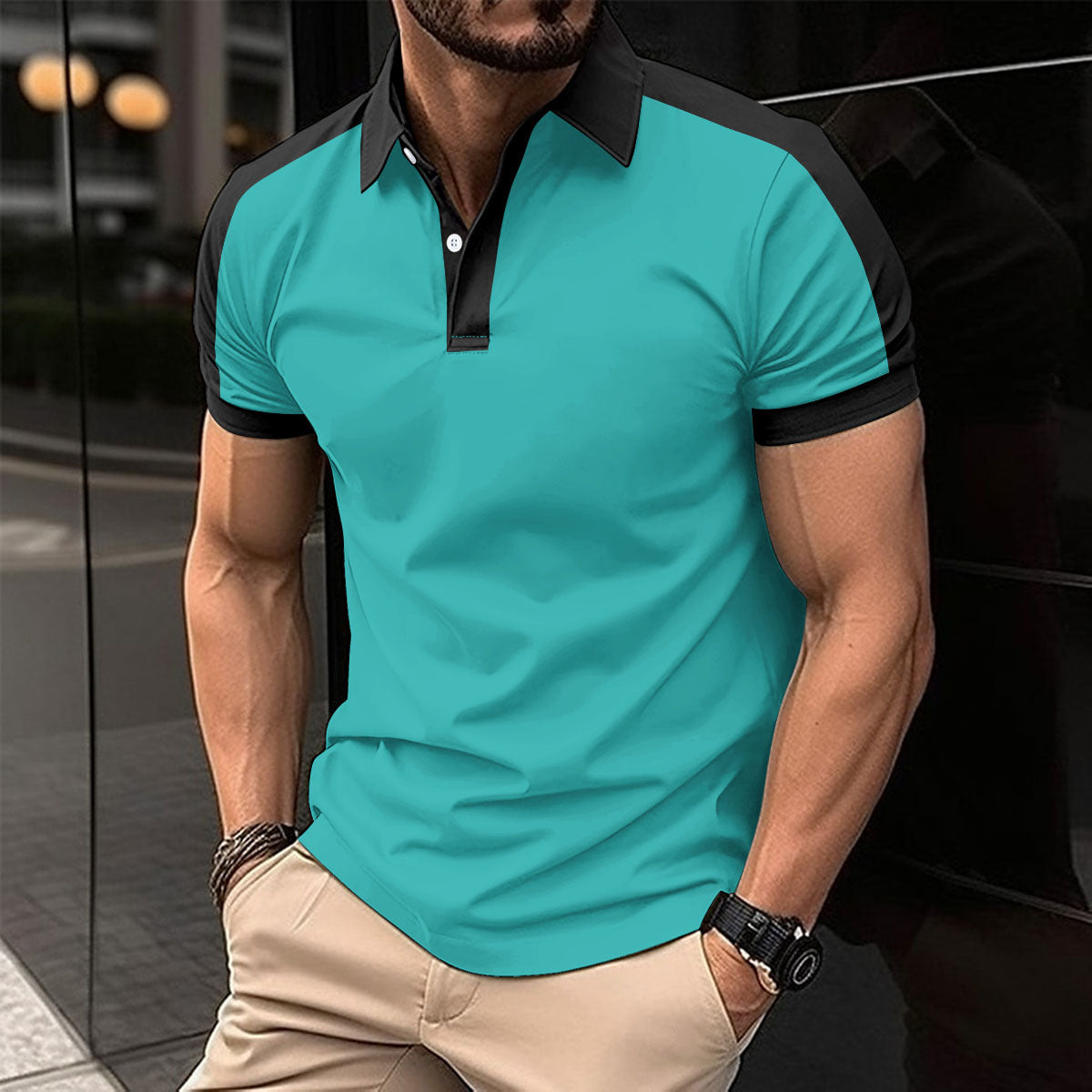 Men's Short Sleeve Summer Casual Polo Shirts