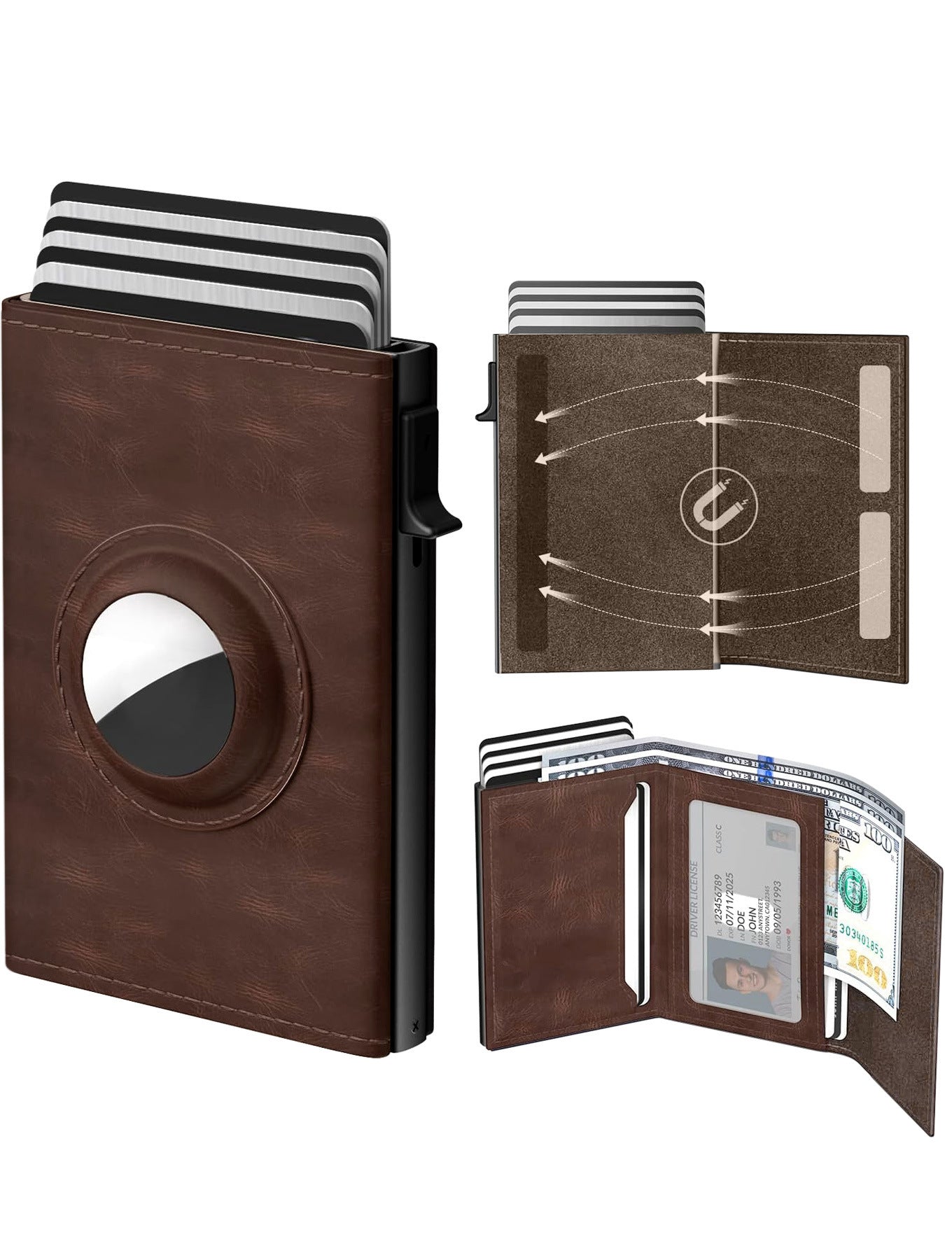 Men's Ultra-Thin Smart Wallet with Card Clamp