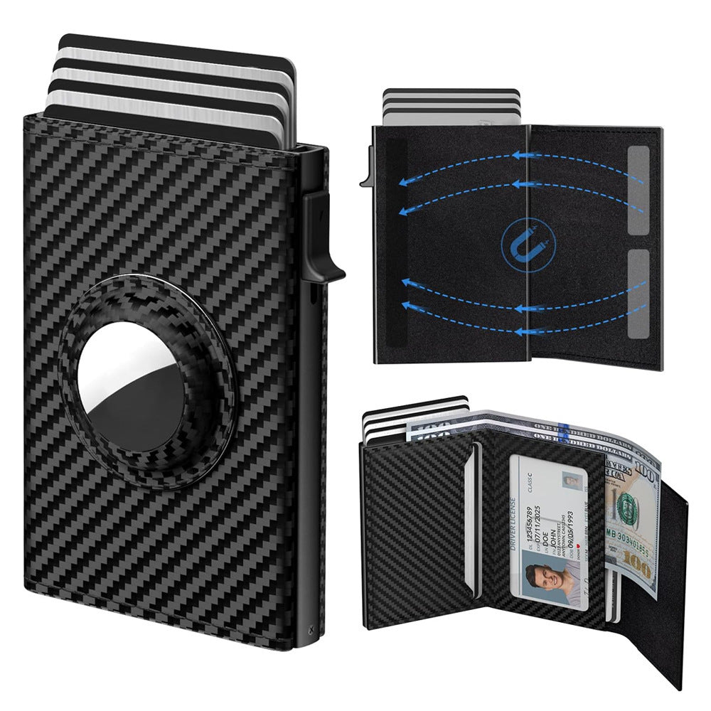 Men's Ultra-Thin Smart Wallet with Card Clamp