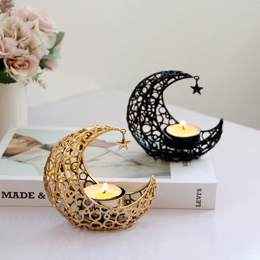 Crescent Moon Candle Holder, Modern Style