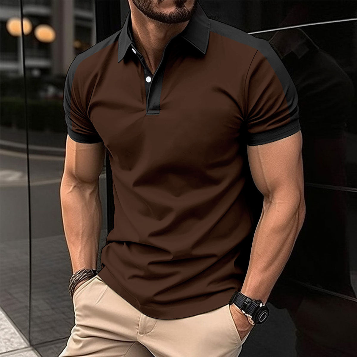 Men's Short Sleeve Summer Casual Polo Shirts