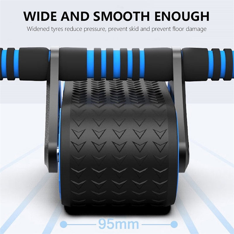 Double Wheel Abdominal Exerciser for Women and Men for Home Workout
