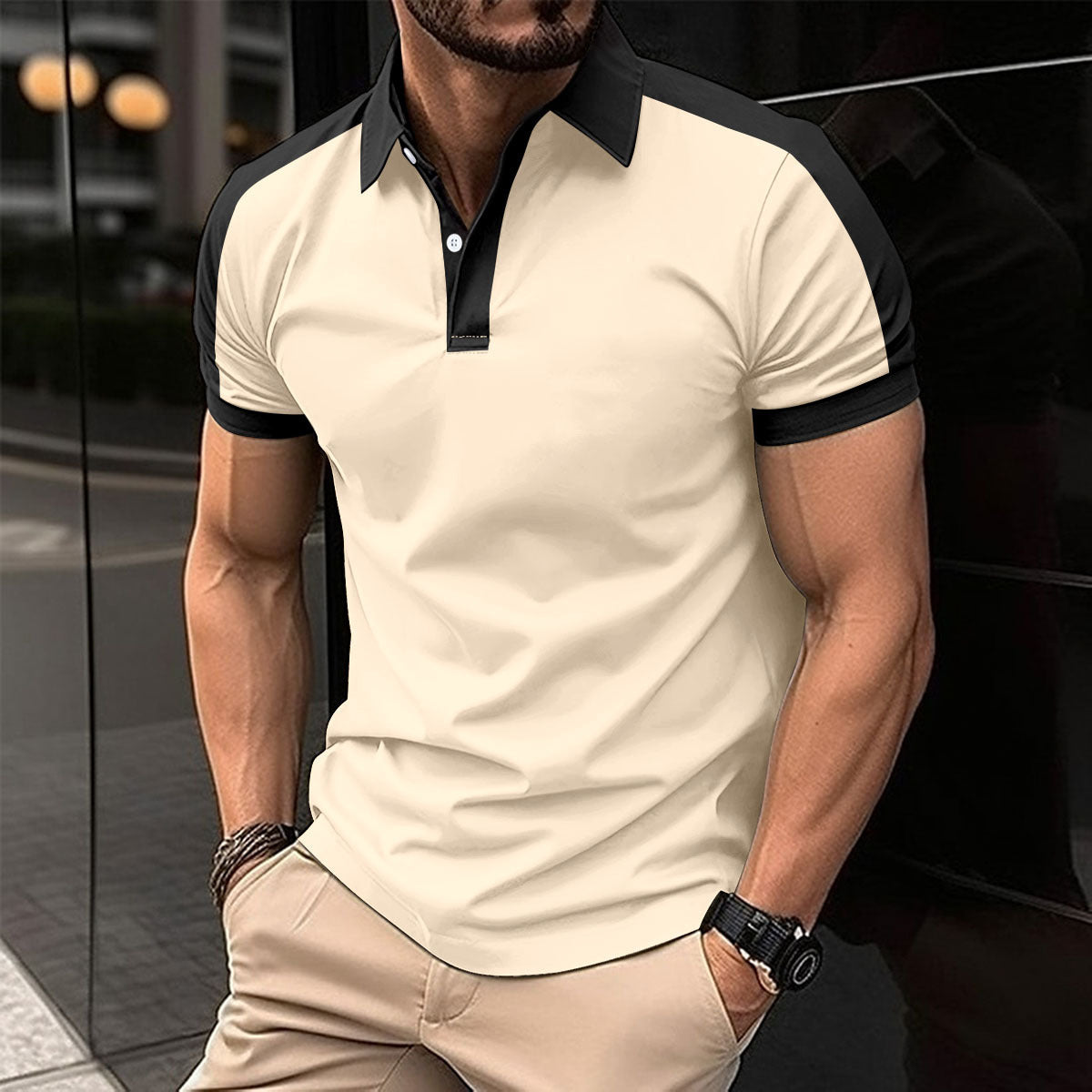 Men's Short Sleeve Summer Casual Polo Shirts
