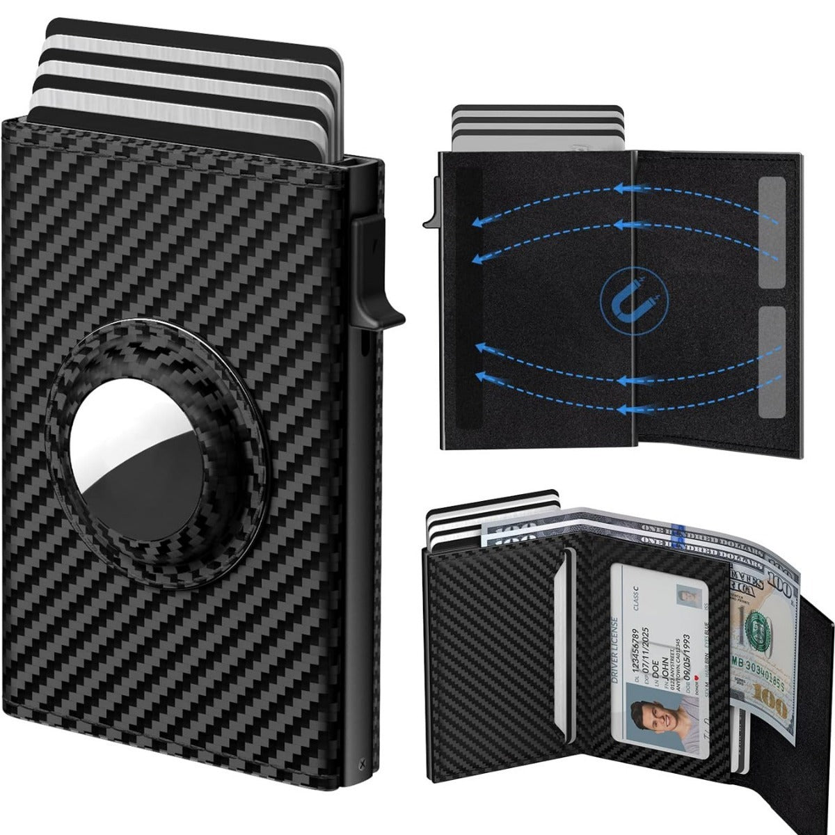 Men's Ultra-Thin Smart Wallet with Card Clamp