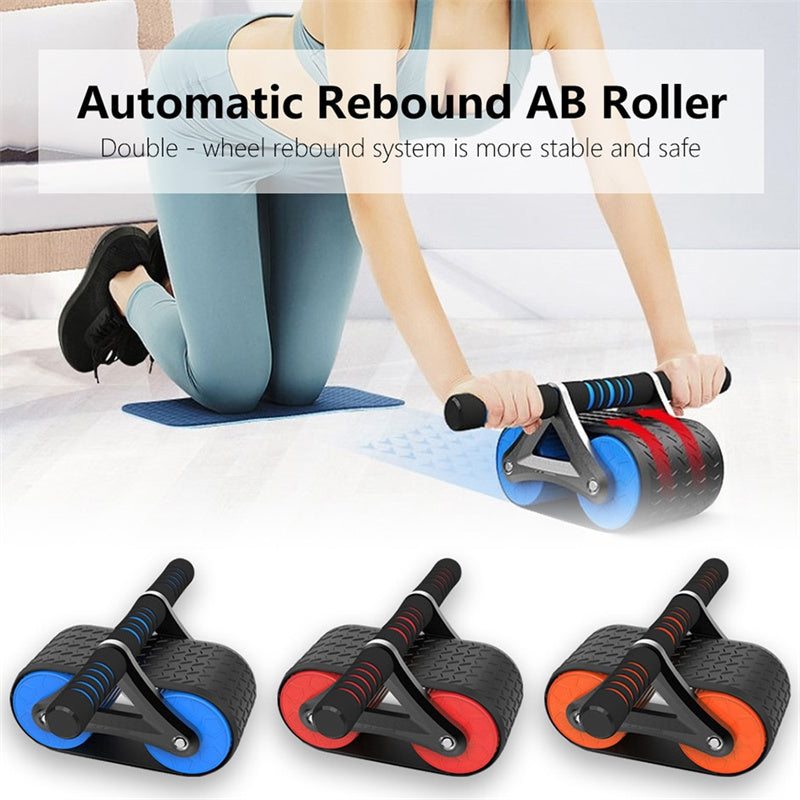 Double Wheel Abdominal Exerciser for Women and Men for Home Workout