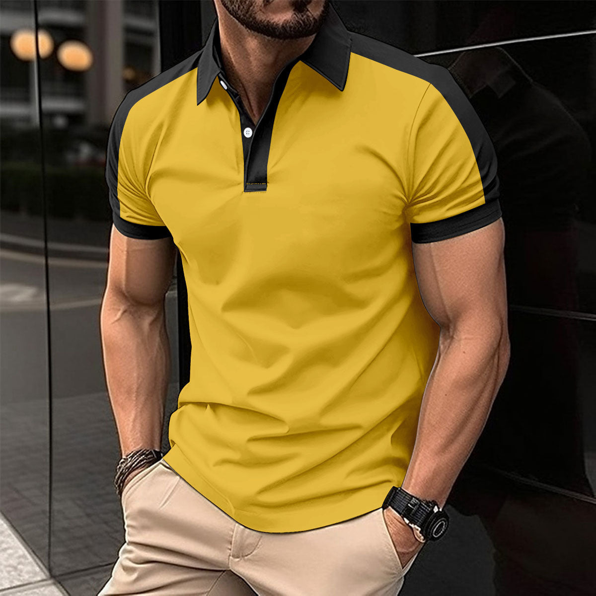 Men's Short Sleeve Summer Casual Polo Shirts