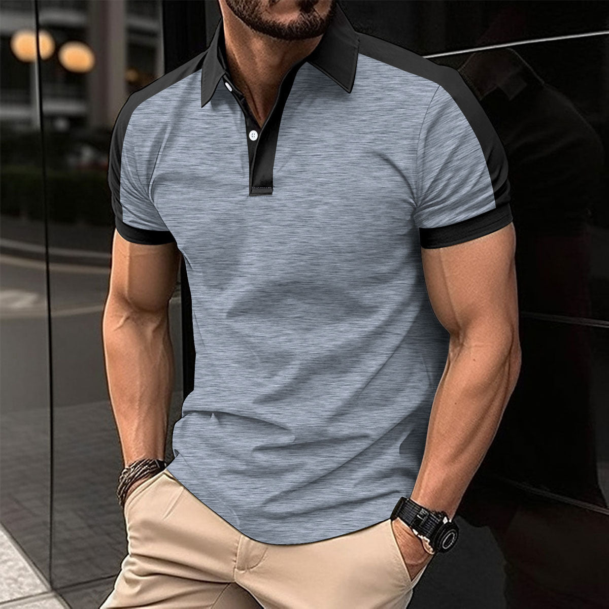 Men's Short Sleeve Summer Casual Polo Shirts
